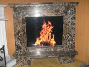 EMPERADOR GOLD MARBLE FIREPLACE